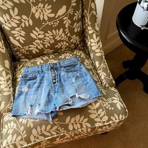 Distressed Jean Shorts